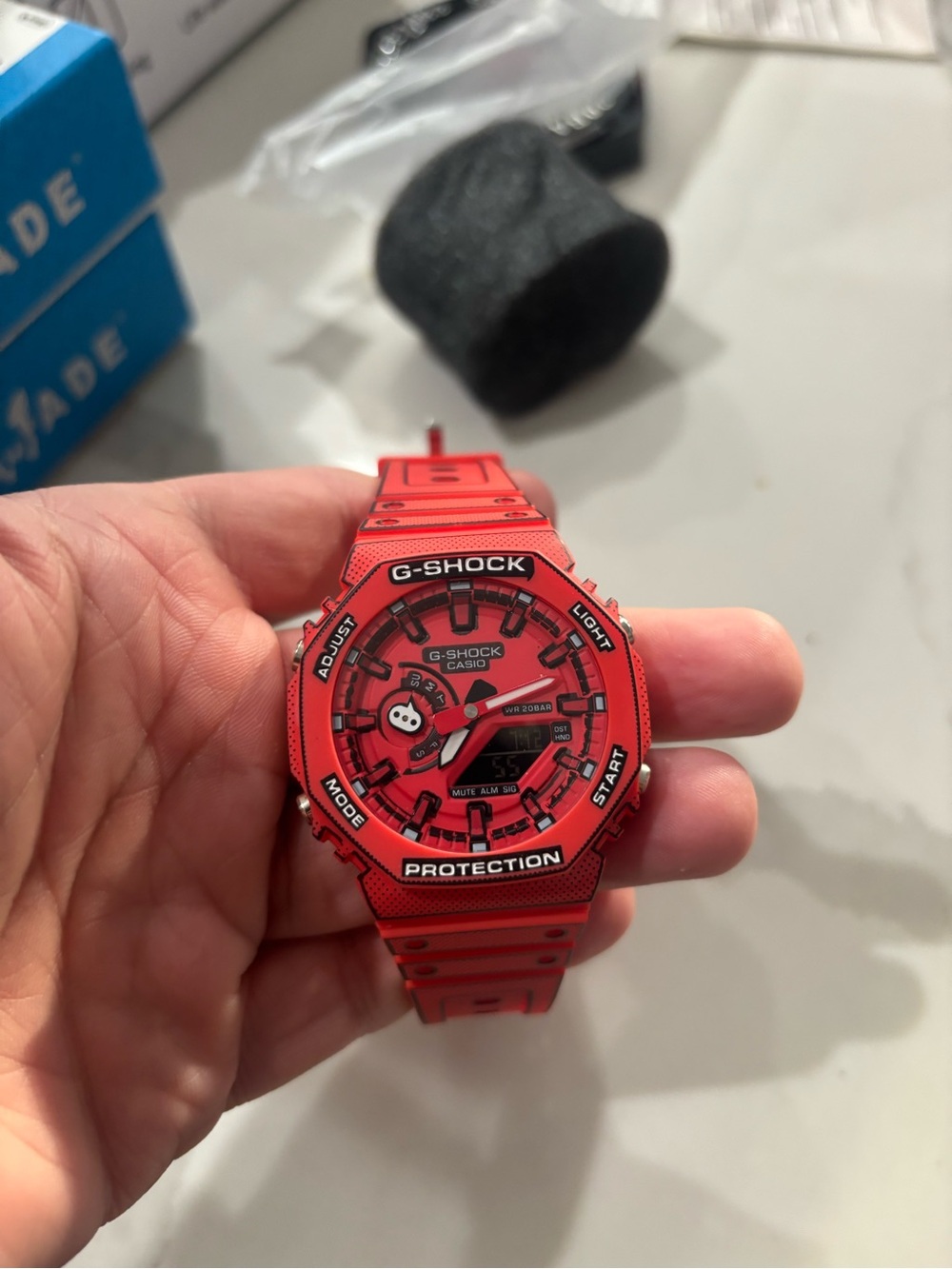 G-Shock Red Resin Watch - Bright Red Sport Design